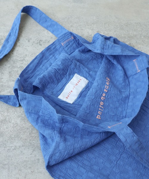 bulle de savon（ビュルデサボン）の「ロゴ トートバック（トートバッグ・レディース・ライム/ピンク/ブルー・FREE）」の13枚目の写真