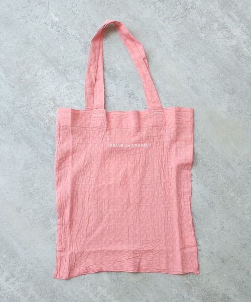 bulle de savon（ビュルデサボン）の「ロゴ トートバック（トートバッグ・レディース・ライム/ピンク/ブルー・FREE）」の16枚目の写真