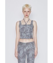 JACQUARD VEST (KHAKI-GREY)
