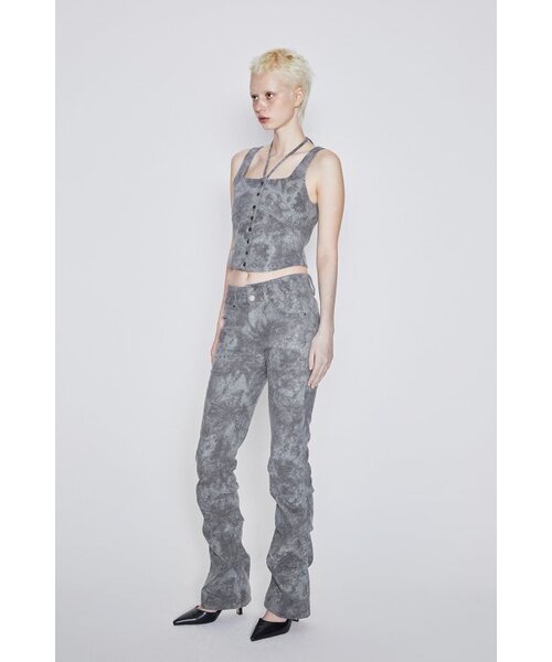 AFTERHOURS(アフターアワーズ)の「JACQUARD VEST (KHAKI-GREY)(Tシャツ/カットソー・レディース・その他・FREE)」の3枚目の写真