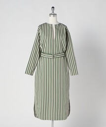 LOEFF | ＜LOEFF＞ストライプ Vネック ドレス(ワンピース)