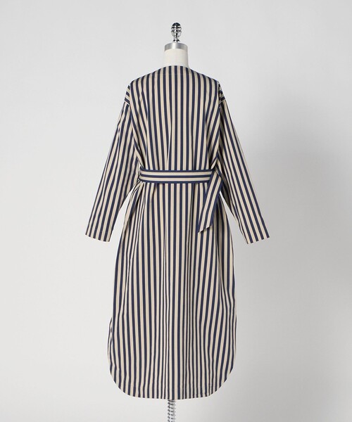 LOEFF（ロエフ）の「＜LOEFF＞ストライプ Vネック ドレス（ワンピース・レディース・ネイビー/ケリーグリーン・1/0）」の15枚目の写真