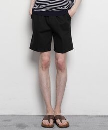 THE-ABON（エイボン）の「メンベーシックコットンスパンバンディング綿ショートパンツブラック（その他パンツ）」