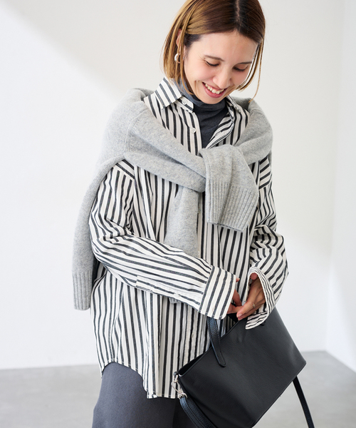 FRAMeWORK(フレームワーク)の「≪WEB限定 / 追加≫コットンストライプレギュラーカラーシャツ(シャツ/ブラウス・レディース・ホワイト系その他・FREE)」の11枚目の写真