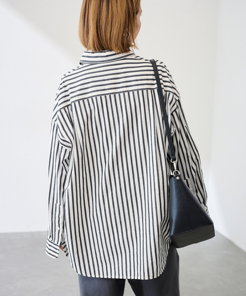 FRAMeWORK(フレームワーク)の「≪WEB限定 / 追加≫コットンストライプレギュラーカラーシャツ(シャツ/ブラウス・レディース・ホワイト系その他・FREE)」の16枚目の写真