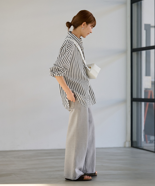 FRAMeWORK(フレームワーク)の「≪WEB限定 / 追加≫コットンストライプレギュラーカラーシャツ(シャツ/ブラウス・レディース・ホワイト系その他・FREE)」の18枚目の写真