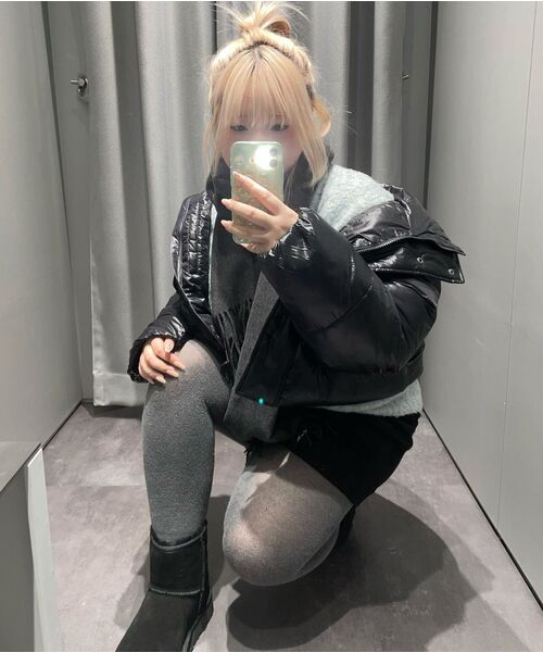 MUSINSA STANDARD WOMAN（ムシンサスタンダードウーマン）の「ウィメンズブークルリラックスクルーネックニット[ライトグレー]（ニット/セーター・レディース・その他・MEDIUM/SMALL/X-SMALL/LARGE）」の5枚目の写真