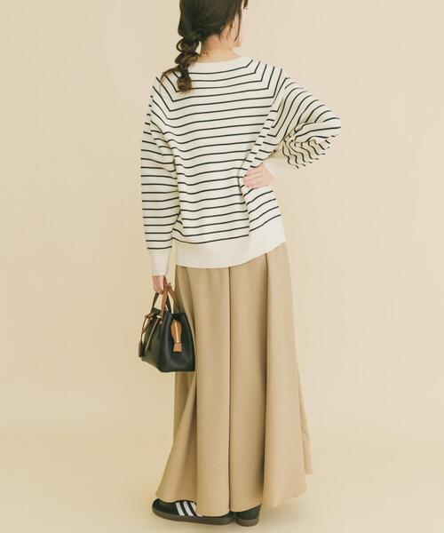 ITEMS URBANRESEARCH（アイテムズ アーバンリサーチ）の「スウェットライクニットスカートセット（ワンピース・レディース・グレー/ミント/ホワイト系その他・FREE）」の2枚目の写真