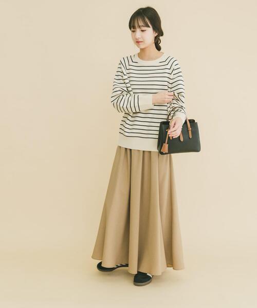 ITEMS URBANRESEARCH（アイテムズ アーバンリサーチ）の「スウェットライクニットスカートセット（ワンピース・レディース・グレー/ミント/ホワイト系その他・FREE）」の6枚目の写真