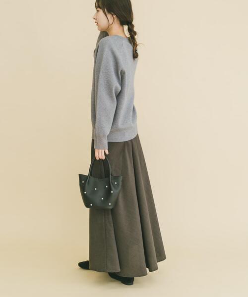 ITEMS URBANRESEARCH（アイテムズ アーバンリサーチ）の「スウェットライクニットスカートセット（ワンピース・レディース・グレー/ミント/ホワイト系その他・FREE）」の10枚目の写真