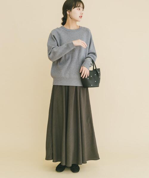 ITEMS URBANRESEARCH（アイテムズ アーバンリサーチ）の「スウェットライクニットスカートセット（ワンピース・レディース・グレー/ミント/ホワイト系その他・FREE）」の13枚目の写真