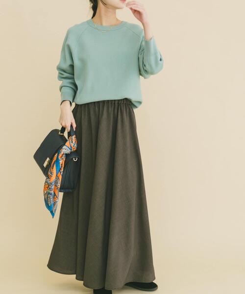 ITEMS URBANRESEARCH（アイテムズ アーバンリサーチ）の「スウェットライクニットスカートセット（ワンピース・レディース・グレー/ミント/ホワイト系その他・FREE）」の18枚目の写真