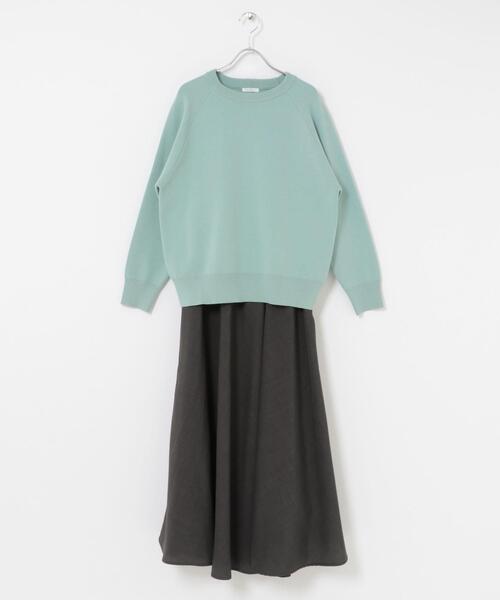 ITEMS URBANRESEARCH（アイテムズ アーバンリサーチ）の「スウェットライクニットスカートセット（ワンピース・レディース・グレー/ミント/ホワイト系その他・FREE）」の22枚目の写真