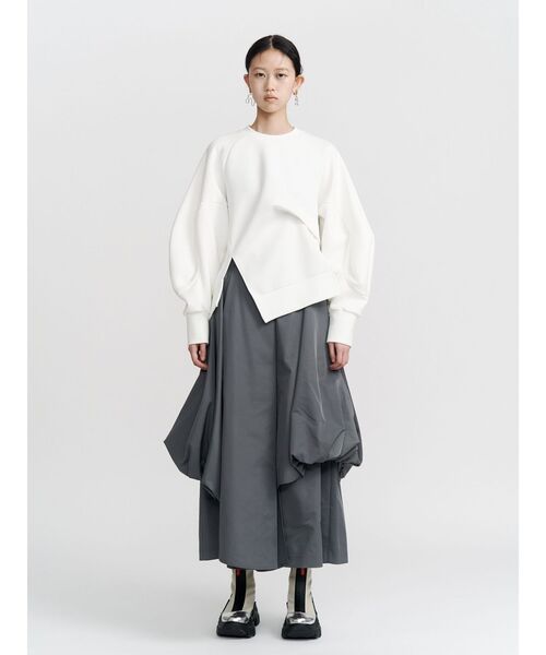 UN3D.（アンスリード）の「ASYMME LAYERED BALLOON PT / アシメレイヤードバルーンパンツ（その他パンツ・レディース・グレー/カーキ/ブラック・40/38/36）」の4枚目の写真