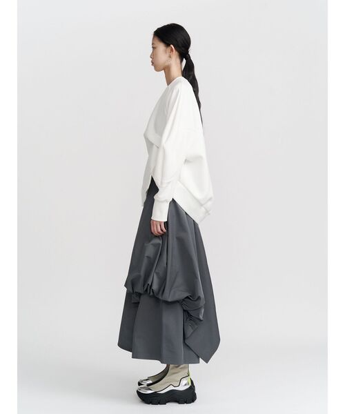 UN3D.（アンスリード）の「ASYMME LAYERED BALLOON PT / アシメレイヤードバルーンパンツ（その他パンツ・レディース・グレー/カーキ/ブラック・40/38/36）」の5枚目の写真