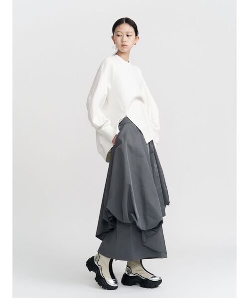UN3D.（アンスリード）の「ASYMME LAYERED BALLOON PT / アシメレイヤードバルーンパンツ（その他パンツ・レディース・グレー/カーキ/ブラック・40/38/36）」の7枚目の写真