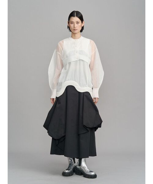 UN3D.（アンスリード）の「ASYMME LAYERED BALLOON PT / アシメレイヤードバルーンパンツ（その他パンツ・レディース・グレー/カーキ/ブラック・40/38/36）」の11枚目の写真