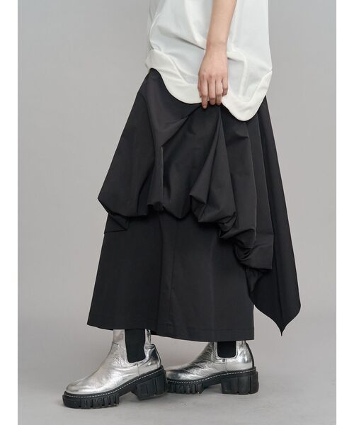 UN3D.（アンスリード）の「ASYMME LAYERED BALLOON PT / アシメレイヤードバルーンパンツ（その他パンツ・レディース・グレー/カーキ/ブラック・40/38/36）」の16枚目の写真