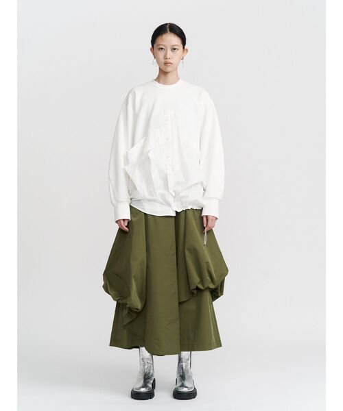 UN3D.（アンスリード）の「ASYMME LAYERED BALLOON PT / アシメレイヤードバルーンパンツ（その他パンツ・レディース・グレー/カーキ/ブラック・40/38/36）」の18枚目の写真