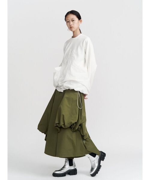 UN3D.（アンスリード）の「ASYMME LAYERED BALLOON PT / アシメレイヤードバルーンパンツ（その他パンツ・レディース・グレー/カーキ/ブラック・40/38/36）」の22枚目の写真