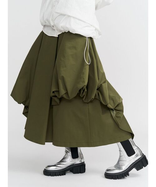 UN3D.（アンスリード）の「ASYMME LAYERED BALLOON PT / アシメレイヤードバルーンパンツ（その他パンツ・レディース・グレー/カーキ/ブラック・40/38/36）」の3枚目の写真