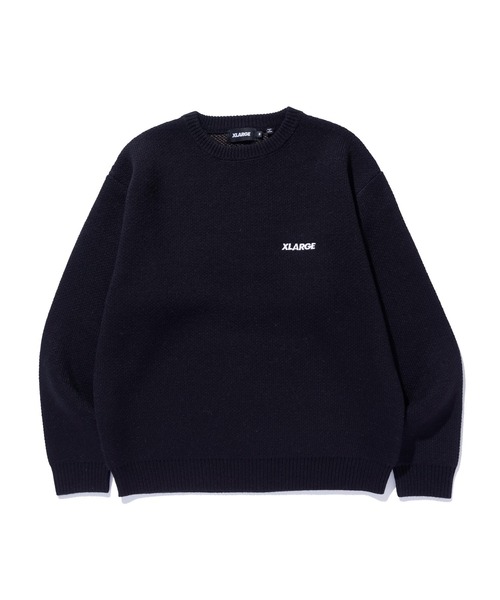 XLARGE(エクストララージ)の「ONE CHU CREWNECK KNIT SWEATER(ニット/セーター・メンズ・ブルー/ブラック・M/L/S/XL)」の5枚目の写真
