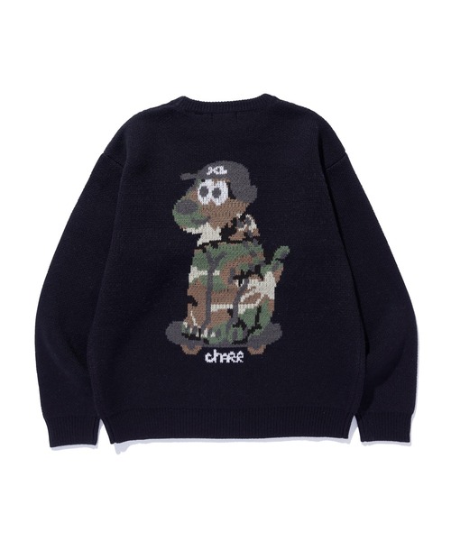 XLARGE(エクストララージ)の「ONE CHU CREWNECK KNIT SWEATER(ニット/セーター・メンズ・ブルー/ブラック・M/L/S/XL)」の6枚目の写真