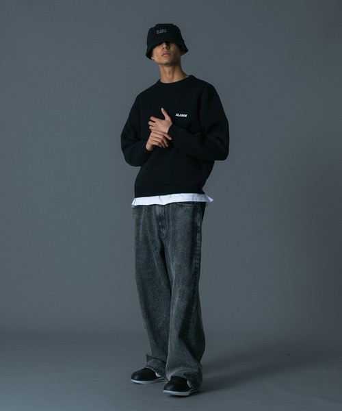 XLARGE(エクストララージ)の「ONE CHU CREWNECK KNIT SWEATER(ニット/セーター・メンズ・ブルー/ブラック・M/L/S/XL)」の13枚目の写真