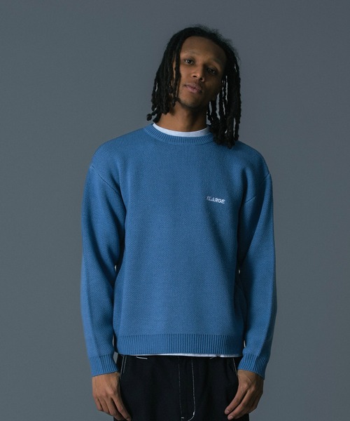 XLARGE(エクストララージ)の「ONE CHU CREWNECK KNIT SWEATER(ニット/セーター・メンズ・ブルー/ブラック・M/L/S/XL)」の14枚目の写真