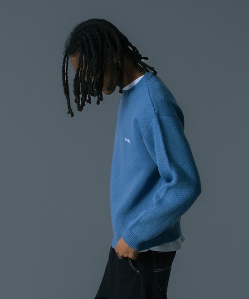 XLARGE(エクストララージ)の「ONE CHU CREWNECK KNIT SWEATER(ニット/セーター・メンズ・ブルー/ブラック・M/L/S/XL)」の15枚目の写真