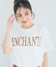 ラメロゴ半袖Tシャツ