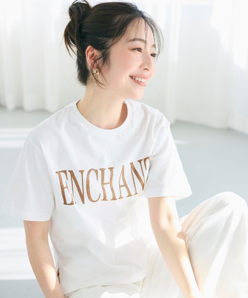 coca(coca)(コカ)の「ラメロゴ半袖Tシャツ(Tシャツ/カットソー・レディース・B/A・M/L/S)」の16枚目の写真