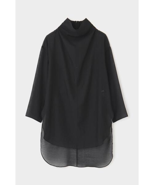 LE PHIL(ルフィル)の「ハイネックシアーボイルブラウス(シャツ/ブラウス・レディース・ブラック/ホワイト・F)」の14枚目の写真