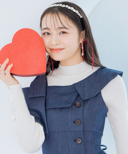 WILLSELECTION(ウィルセレクション)の「アシンメトリーリボンショルダーワンピース(ワンピース・レディース・ブラック/ネイビー/ベージュ/ピンク・FREE)」の18枚目の写真
