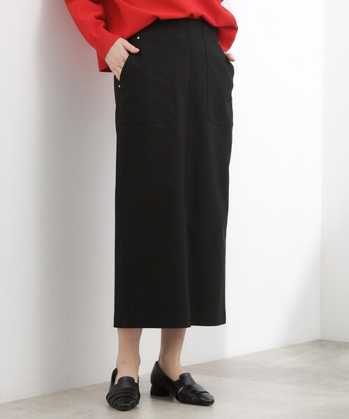 grove（グローブ）の「【貴島明日香さん着用】ハイパーストレッチナロースカート（スカート・レディース・ネイビー/ブラック/モスグリーン・02/05/04/03/01）」の7枚目の写真