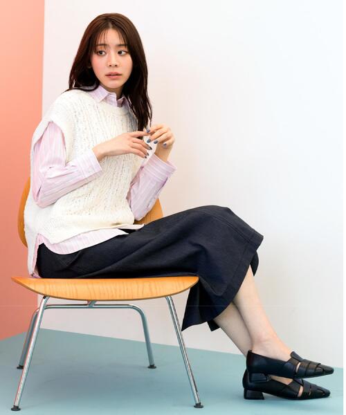 grove（グローブ）の「【貴島明日香さん着用】ハイパーストレッチナロースカート（スカート・レディース・ネイビー/ブラック/モスグリーン・02/05/04/03/01）」の13枚目の写真