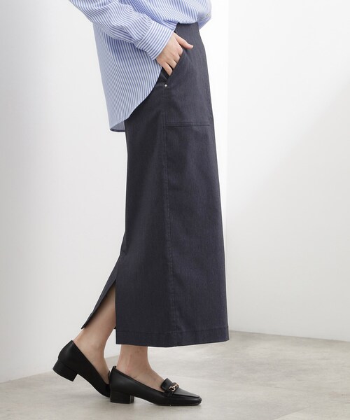 grove（グローブ）の「【貴島明日香さん着用】ハイパーストレッチナロースカート（スカート・レディース・ネイビー/ブラック/モスグリーン・02/05/04/03/01）」の16枚目の写真