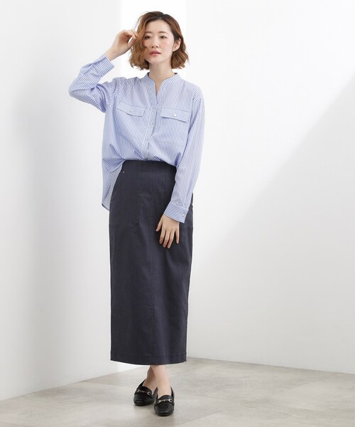 grove（グローブ）の「【貴島明日香さん着用】ハイパーストレッチナロースカート（スカート・レディース・ネイビー/ブラック/モスグリーン・02/05/04/03/01）」の18枚目の写真