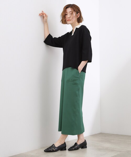 grove（グローブ）の「【貴島明日香さん着用】ハイパーストレッチナロースカート（スカート・レディース・ネイビー/ブラック/モスグリーン・02/05/04/03/01）」の22枚目の写真
