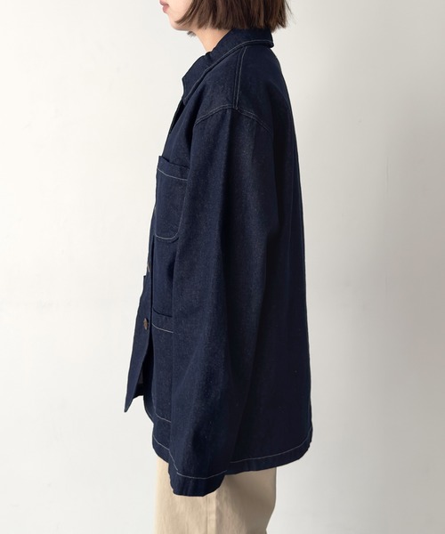 CANAL JEAN（キャナルジーン）の「Lakey Park　コットンカバーオール（カバーオール・レディース・インディゴブルー・ONE SIZE）」の6枚目の写真