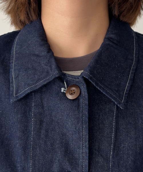 CANAL JEAN（キャナルジーン）の「Lakey Park　コットンカバーオール（カバーオール・レディース・インディゴブルー・ONE SIZE）」の2枚目の写真