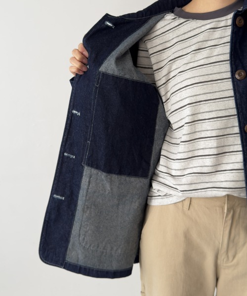 CANAL JEAN（キャナルジーン）の「Lakey Park　コットンカバーオール（カバーオール・レディース・インディゴブルー・ONE SIZE）」の4枚目の写真