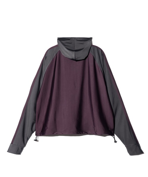 glamb(グラム)の「Rash Guard Hood Jersey / ラッシュガードフードジャージ(ジャージ・メンズ・ブラック/ワイン・S/M/L)」の5枚目の写真