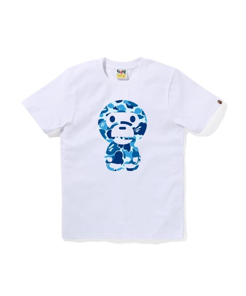 A BATHING APE(アベイシングエイプ)の「ABC CAMO BIG BABY MILO TEE(Tシャツ/カットソー・レディース・ホワイト×グリーン/ホワイト×ブルー/ブラック×グリーン/ホワイト×ピンク/ブラック×ブルー/ブラック×ピンク・XX-SMALL/MEDIUM/X-SMALL/SMALL)」の3枚目の写真
