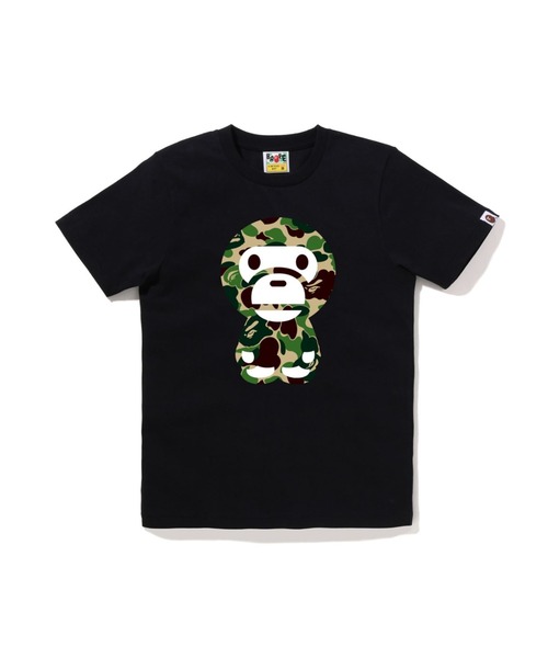 A BATHING APE(アベイシングエイプ)の「ABC CAMO BIG BABY MILO TEE(Tシャツ/カットソー・レディース・ホワイト×グリーン/ホワイト×ブルー/ブラック×グリーン/ホワイト×ピンク/ブラック×ブルー/ブラック×ピンク・XX-SMALL/MEDIUM/X-SMALL/SMALL)」の5枚目の写真