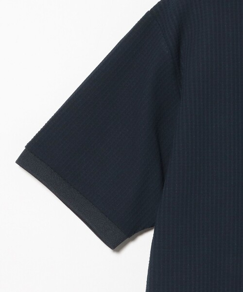 BEAMS T(ビームスティー)の「BEAMS T / WAFFLE POLO(ポロシャツ・メンズ・ネイビー/ブラック・L/M/S/XL)」の3枚目の写真