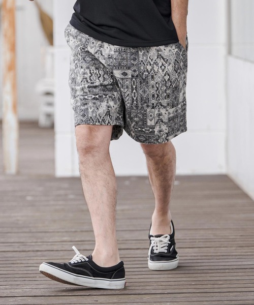 CAMBIO(カンビオ)の「mp14670-Gothic Jacquard Short Pants ショートパンツ(CAM26SS-005)(その他パンツ・メンズ・ブラウン系その他/ベージュ系その他/ブラック×ホワイト・L/M/S)」の2枚目の写真