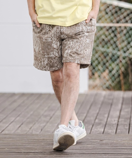 CAMBIO(カンビオ)の「mp14670-Gothic Jacquard Short Pants ショートパンツ(CAM26SS-005)(その他パンツ・メンズ・ブラウン系その他/ベージュ系その他/ブラック×ホワイト・L/M/S)」の13枚目の写真