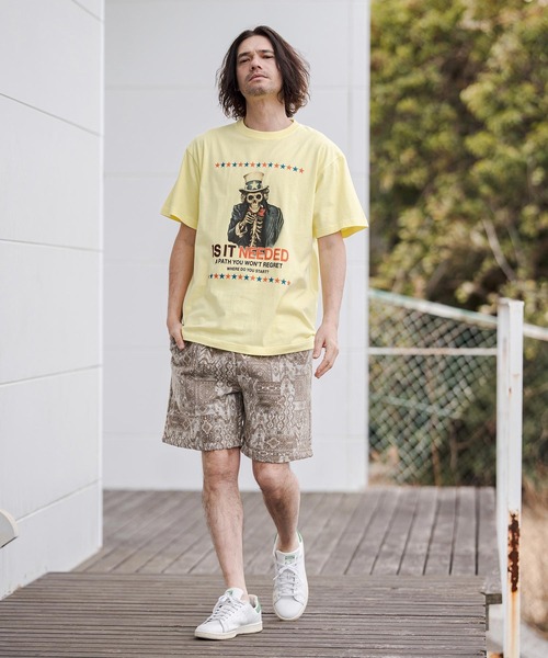CAMBIO(カンビオ)の「mp14670-Gothic Jacquard Short Pants ショートパンツ(CAM26SS-005)(その他パンツ・メンズ・ブラウン系その他/ベージュ系その他/ブラック×ホワイト・L/M/S)」の14枚目の写真