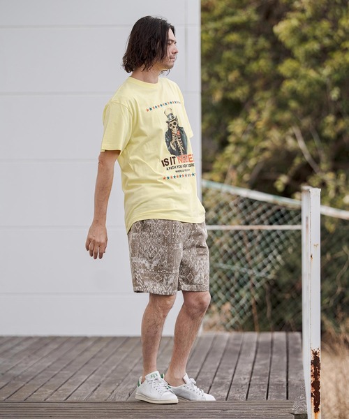 CAMBIO(カンビオ)の「mp14670-Gothic Jacquard Short Pants ショートパンツ(CAM26SS-005)(その他パンツ・メンズ・ブラウン系その他/ベージュ系その他/ブラック×ホワイト・L/M/S)」の15枚目の写真